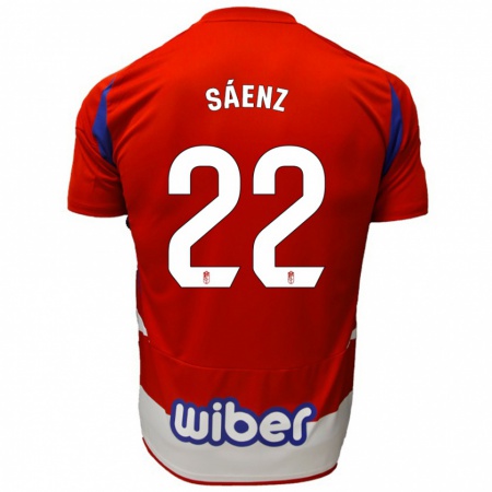 Kandiny Damen Pablo Sáenz #22 Rot Weiß Blau Heimtrikot Trikot 2024/25 T-Shirt Österreich