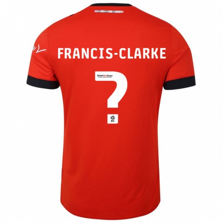 Kandiny Dames Aidan Francis-Clarke #0 Oranje Zwart Thuisshirt Thuistenue 2024/25 T-Shirt