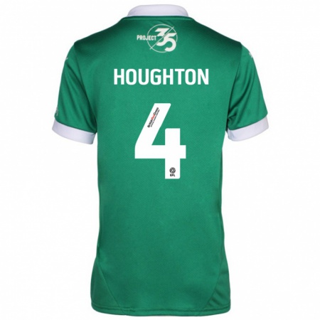 Kandiny Dames Jordan Houghton #4 Groen Wit Thuisshirt Thuistenue 2024/25 T-Shirt