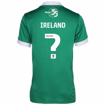 Kandiny Dames Jensen Ireland #0 Groen Wit Thuisshirt Thuistenue 2024/25 T-Shirt