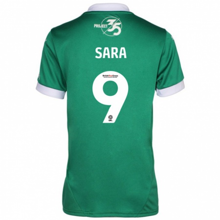 Kandiny Donna Maglia Ellie Sara #9 Verde Bianco Kit Gara Home 2024/25 Maglietta