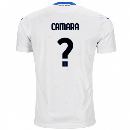 Kandiny Donna Maglia Ibrahima Camara #0 Bianco Kit Gara Away 2024/25 Maglietta