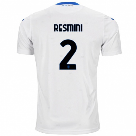 Kandiny Donna Maglia Martina Resmini #2 Bianco Kit Gara Away 2024/25 Maglietta