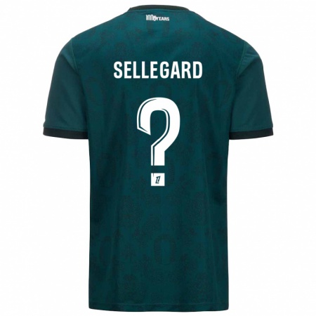 Kandiny Dames Alexander Sellegard #0 Donkergroen Uitshirt Uittenue 2024/25 T-Shirt