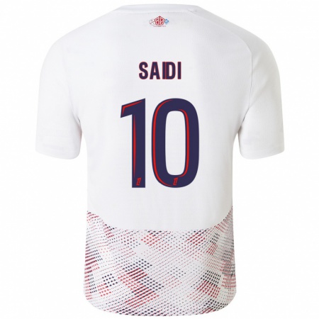 Kandiny Donna Maglia Rachel Saidi #10 Bianco Blu Reale Kit Gara Away 2024/25 Maglietta