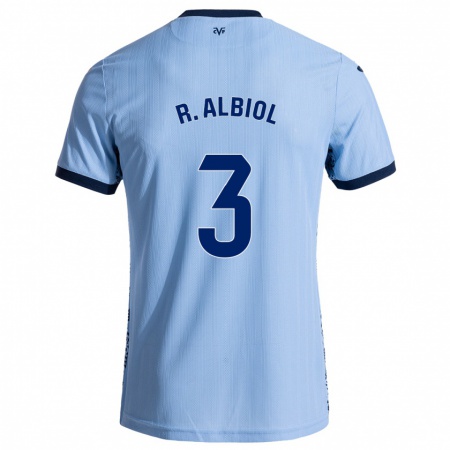 Kandiny Dames Raúl Albiol #3 Hemelsblauw Uitshirt Uittenue 2024/25 T-Shirt