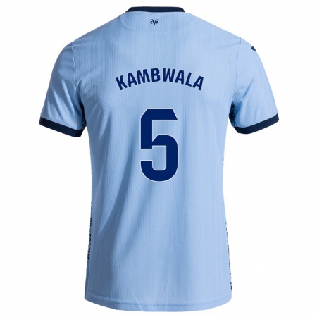 Kandiny Dames Willy Kambwala #5 Hemelsblauw Uitshirt Uittenue 2024/25 T-Shirt