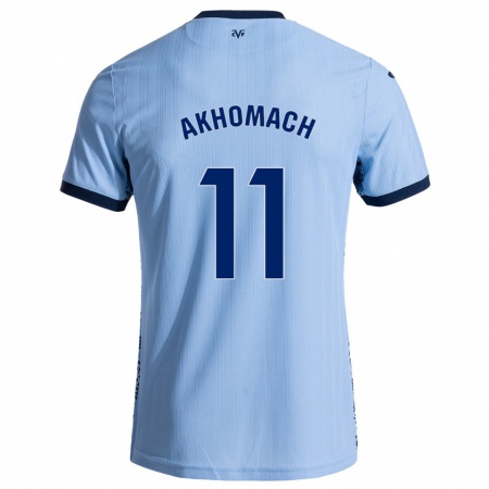 Kandiny Dames Ilias Akhomach #11 Hemelsblauw Uitshirt Uittenue 2024/25 T-Shirt