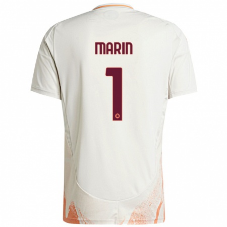 Kandiny Dames Renato Marin #1 Crème Wit Oranje Uitshirt Uittenue 2024/25 T-Shirt