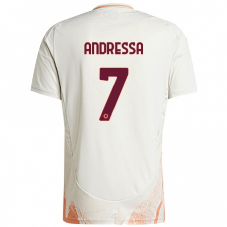 Kandiny Dames Andressa #7 Crème Wit Oranje Uitshirt Uittenue 2024/25 T-Shirt