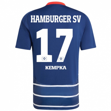 Kandiny Dames Sylvana Kempka #17 Donkerblauw Uitshirt Uittenue 2024/25 T-Shirt