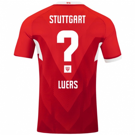 Kandiny Damen Julian Lüers #0 Rot Weiß Auswärtstrikot Trikot 2024/25 T-Shirt Österreich