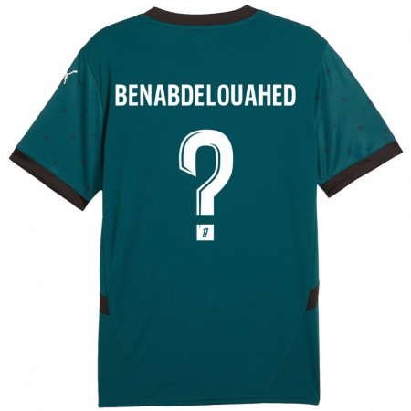 Kandiny Dames Kaïs Benabdelouahed #0 Donkergroen Uitshirt Uittenue 2024/25 T-Shirt