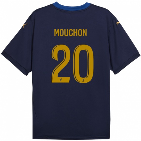 Kandiny Damen Noémie Mouchon #20 Marineblau Gold Auswärtstrikot Trikot 2024/25 T-Shirt Österreich