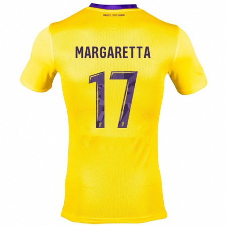 Kandiny Damen Jessica Margaretta #17 Gelb Lila Auswärtstrikot Trikot 2024/25 T-Shirt Österreich