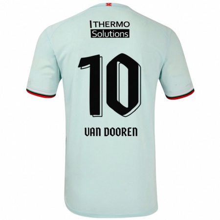 Kandiny Dames Kayleigh Van Dooren #10 Lichtgroen Uitshirt Uittenue 2024/25 T-Shirt