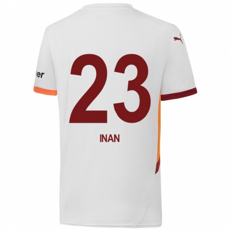 Kandiny Dames Müge İnan #23 Wit Geel Rood Uitshirt Uittenue 2024/25 T-Shirt