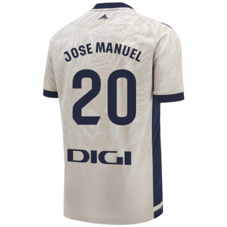 Kandiny Donna Maglia José Manuel Arnáiz #20 Grigio Chiaro Kit Gara Away 2024/25 Maglietta