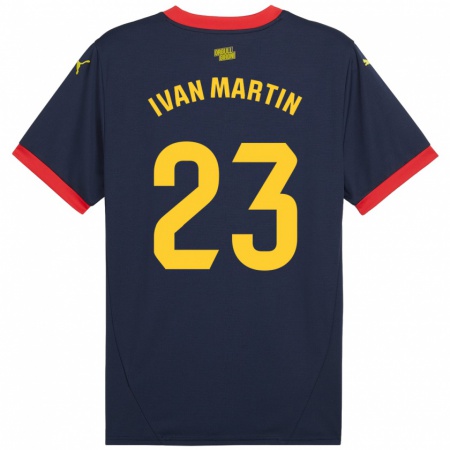 Kandiny Dames Iván Martín #23 Marineblauw Uitshirt Uittenue 2024/25 T-Shirt