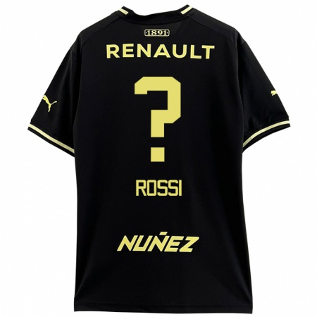 Kandiny Damen Nicolás Rossi #0 Schwarz Gelb Auswärtstrikot Trikot 2024/25 T-Shirt Österreich