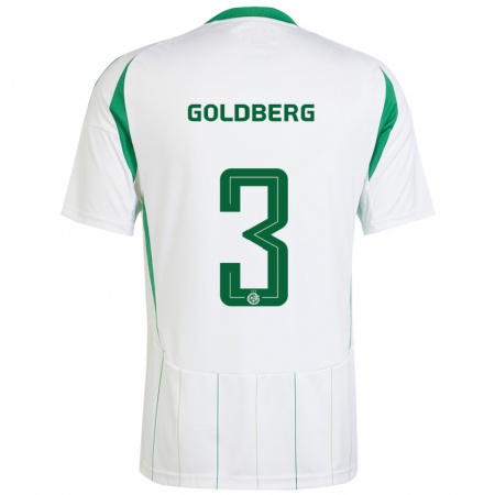 Kandiny Dames Shon Goldberg #3 Witgroen Uitshirt Uittenue 2024/25 T-Shirt