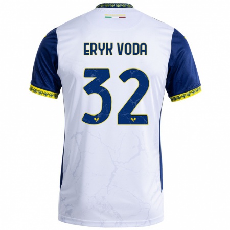 Kandiny Dames Andrei Eryk Voda #32 Witblauw Uitshirt Uittenue 2024/25 T-Shirt