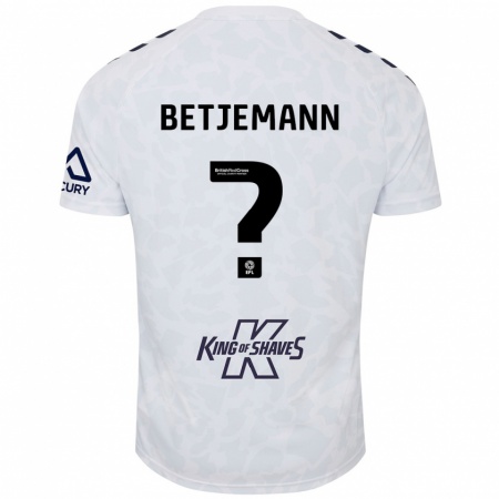 Kandiny Dames Elliot Betjemann #0 Wit Uitshirt Uittenue 2024/25 T-Shirt