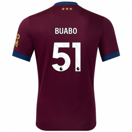 Kandiny Dames Gerrard Buabo #51 Bruin Uitshirt Uittenue 2024/25 T-Shirt