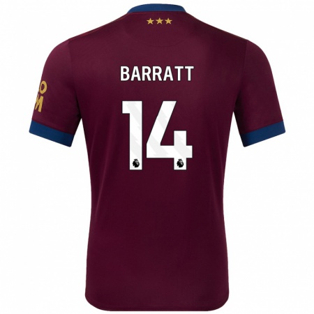 Kandiny Donna Maglia Zoe Barratt #14 Marrone Kit Gara Away 2024/25 Maglietta