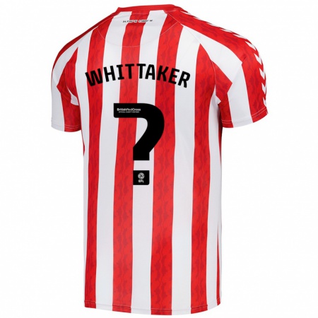 Kandiny Bambino Maglia Jack Whittaker #0 Rosso Bianco Kit Gara Home 2024/25 Maglietta