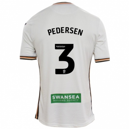 Kandiny Kinderen Kristian Pedersen #3 Wit Thuisshirt Thuistenue 2024/25 T-Shirt