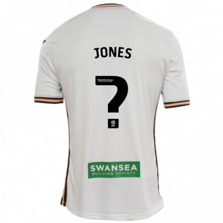 Kandiny Bambino Maglia Iestyn Jones #0 Bianco Kit Gara Home 2024/25 Maglietta