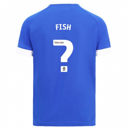 Kandiny Kinderen Will Fish #0 Hemelsblauw Thuisshirt Thuistenue 2024/25 T-Shirt