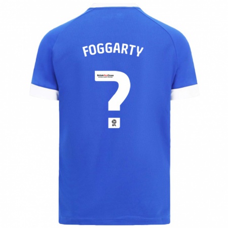 Kandiny Kinderen Corey Foggarty #0 Hemelsblauw Thuisshirt Thuistenue 2024/25 T-Shirt