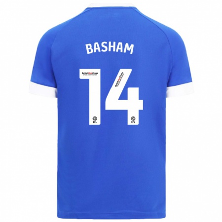 Kandiny Bambino Maglia Olivia Basham #14 Azzurro Kit Gara Home 2024/25 Maglietta