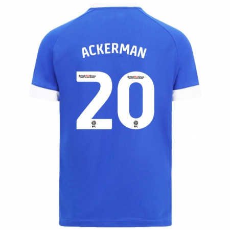 Kandiny Bambino Maglia Mali Ackerman #20 Azzurro Kit Gara Home 2024/25 Maglietta