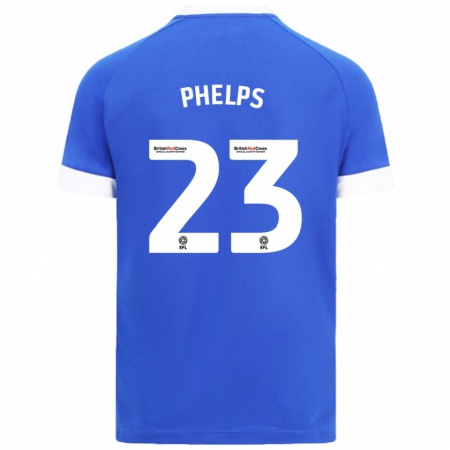 Kandiny Kinderen Anna Phelps #23 Hemelsblauw Thuisshirt Thuistenue 2024/25 T-Shirt