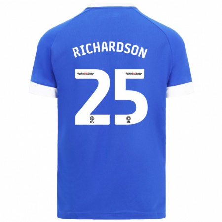 Kandiny Kinder Tija Richardson #25 Himmelblau Heimtrikot Trikot 2024/25 T-Shirt Österreich