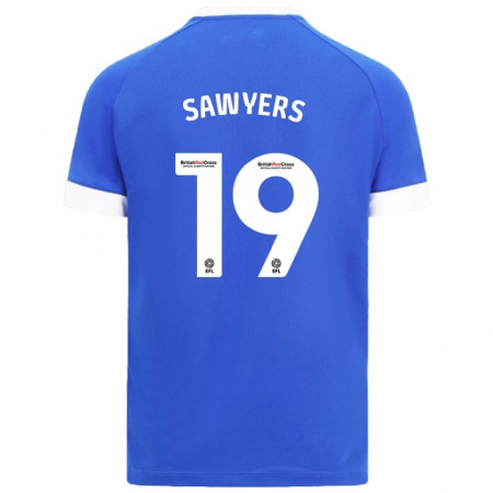 Kandiny Kinderen Romaine Sawyers #19 Hemelsblauw Thuisshirt Thuistenue 2024/25 T-Shirt