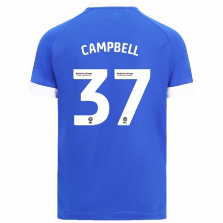 Kandiny Kinderen Vontae Daley-Campbell #37 Hemelsblauw Thuisshirt Thuistenue 2024/25 T-Shirt