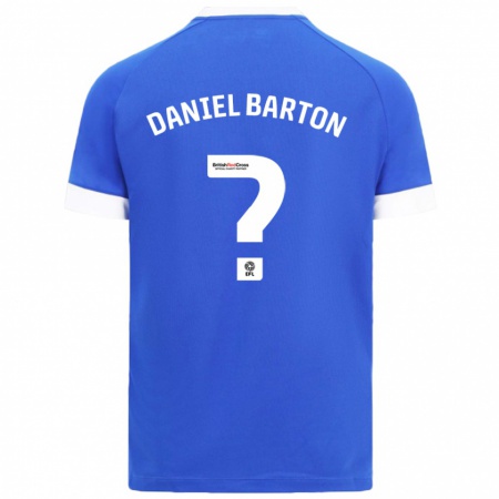 Kandiny Kinder Daniel Barton #0 Himmelblau Heimtrikot Trikot 2024/25 T-Shirt Österreich