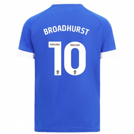 Kandiny Bambino Maglia Danielle Broadhurst #10 Azzurro Kit Gara Home 2024/25 Maglietta