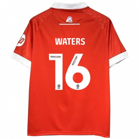 Kandiny Kinderen Billy Waters #16 Rood Wit Thuisshirt Thuistenue 2024/25 T-Shirt