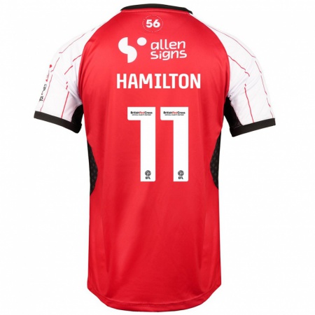 Kandiny Bambino Maglia Ethan Hamilton #11 Bianco Kit Gara Home 2024/25 Maglietta