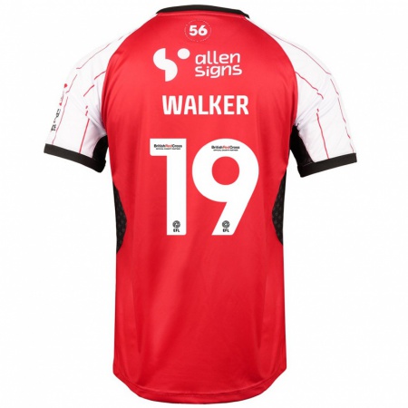 Kandiny Kinderen Tyler Walker #19 Wit Thuisshirt Thuistenue 2024/25 T-Shirt