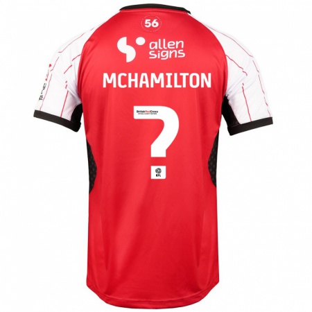 Kandiny Bambino Maglia Toni Mchamilton #0 Bianco Kit Gara Home 2024/25 Maglietta