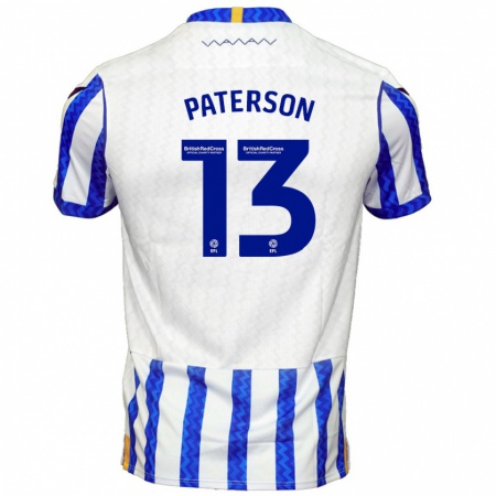 Kandiny Kinderen Callum Paterson #13 Blauw Wit Thuisshirt Thuistenue 2024/25 T-Shirt