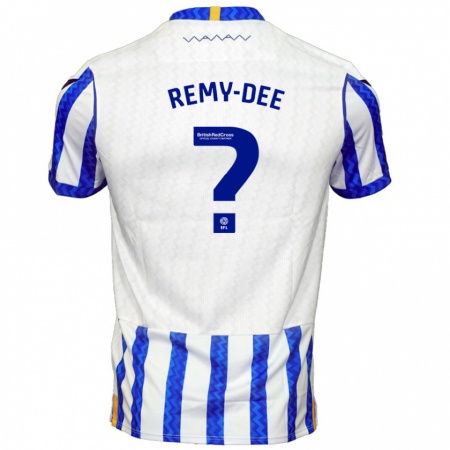 Kandiny Bambino Maglia Caiden Remy-Dee #0 Blu Bianco Kit Gara Home 2024/25 Maglietta