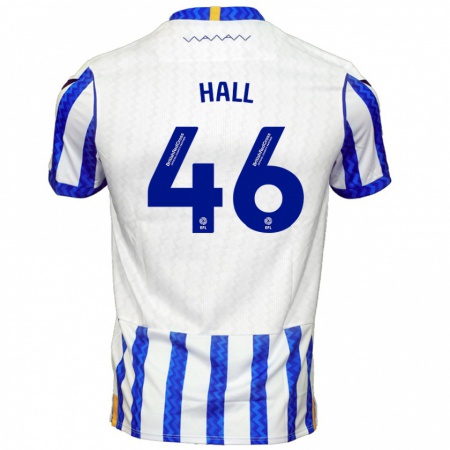 Kandiny Kinderen Jack Hall #46 Blauw Wit Thuisshirt Thuistenue 2024/25 T-Shirt