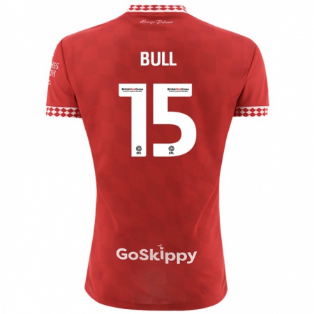 Kandiny Kinderen Jasmine Bull #15 Rood Thuisshirt Thuistenue 2024/25 T-Shirt